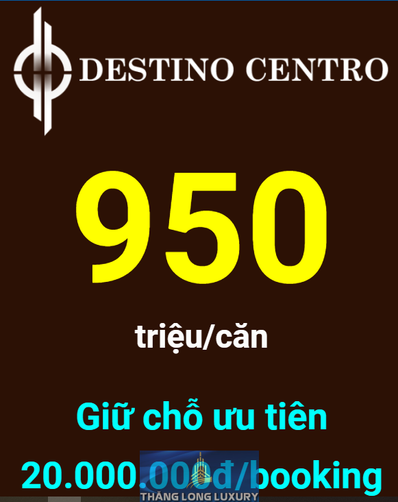 Giá Bán Hấp Dẫn Và ưu đãi Vàng ở Căn Hộ Destino Centro