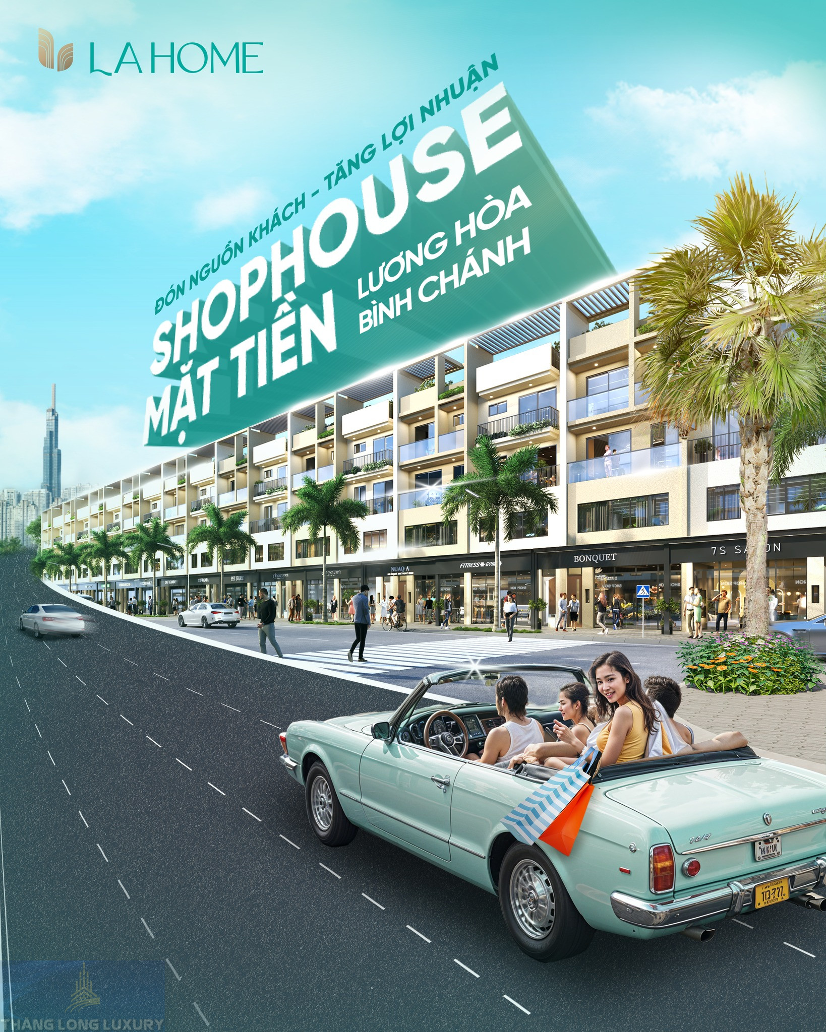 Shophouse La Home Long An Gần Mặt Tiền đường Lương Hòa Bình Chánh Thuận Tiện Phát Triển