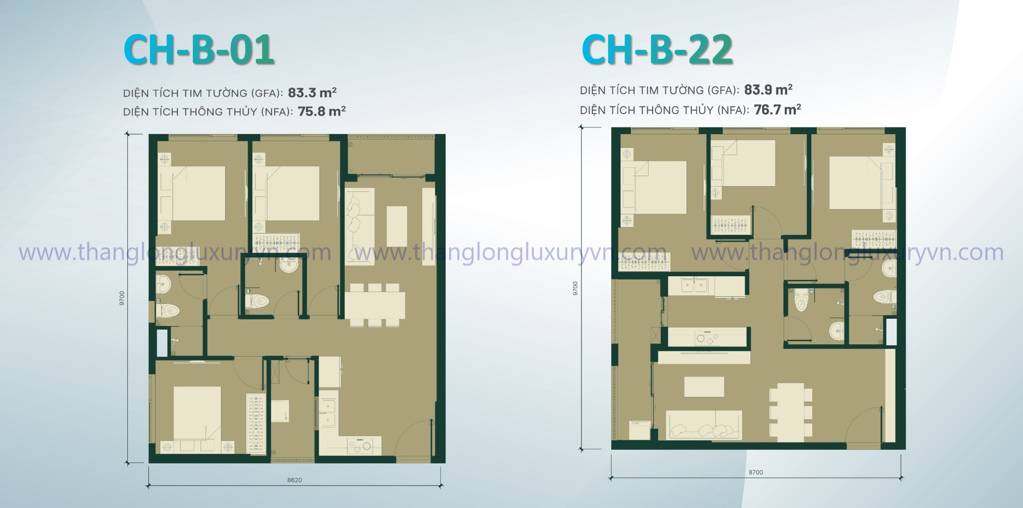 Thiết Kế Happy One Mori Căn 3pn