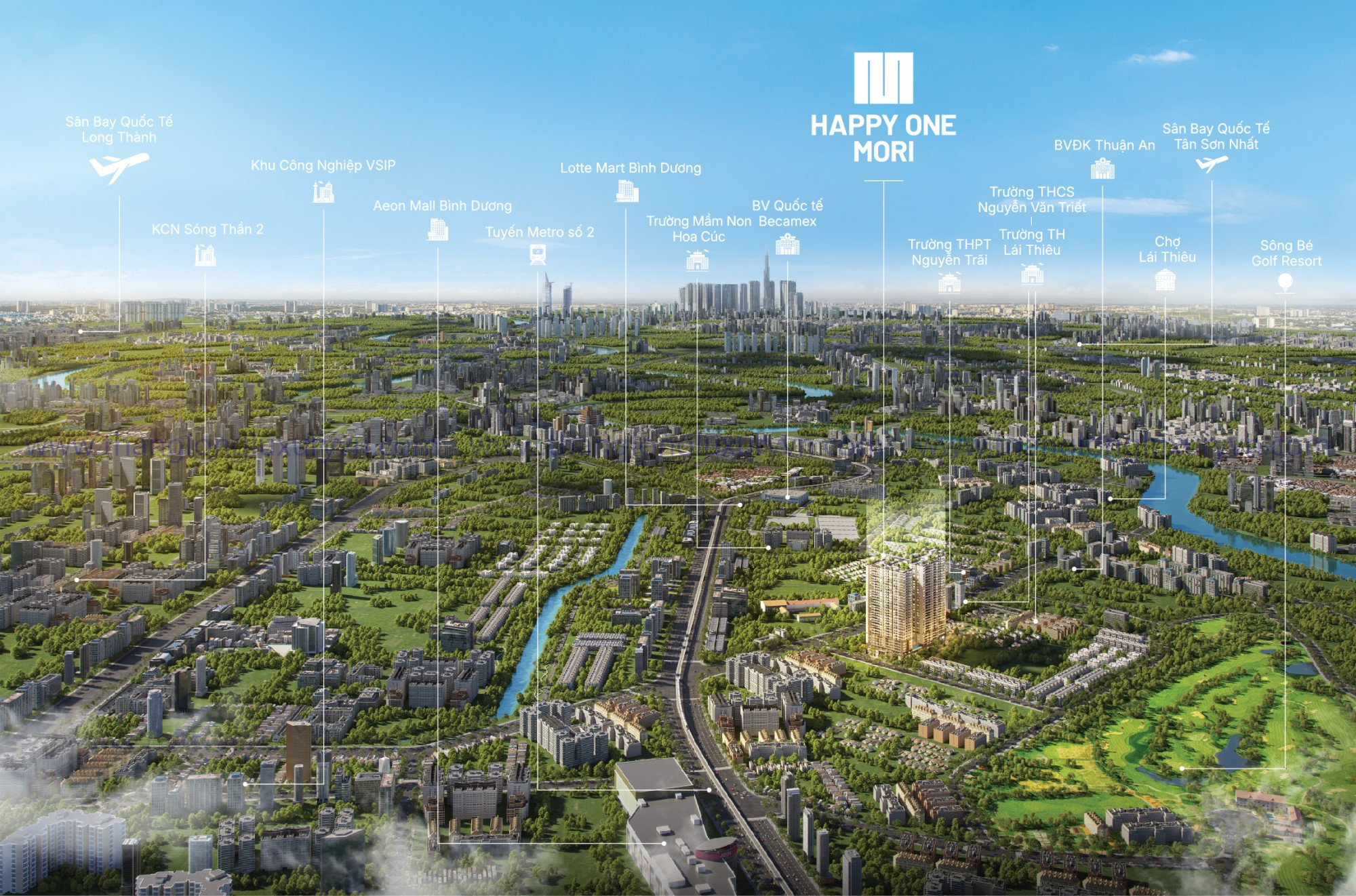 Tiện ích Happy One Mori