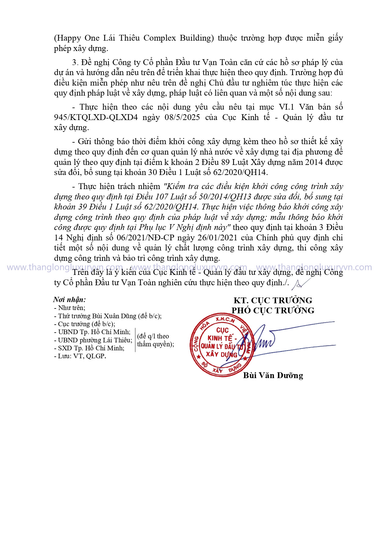 Văn Bản Miễn Gpxd Dự án Happy One Mori (2)