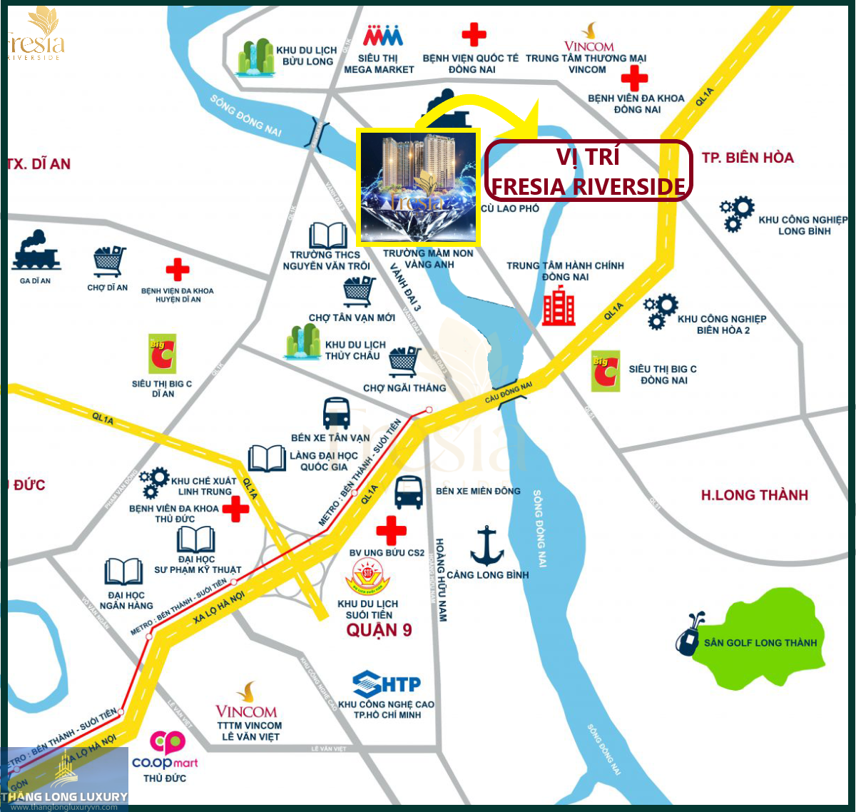 Vị Trí Fresia Riverside Trên Map