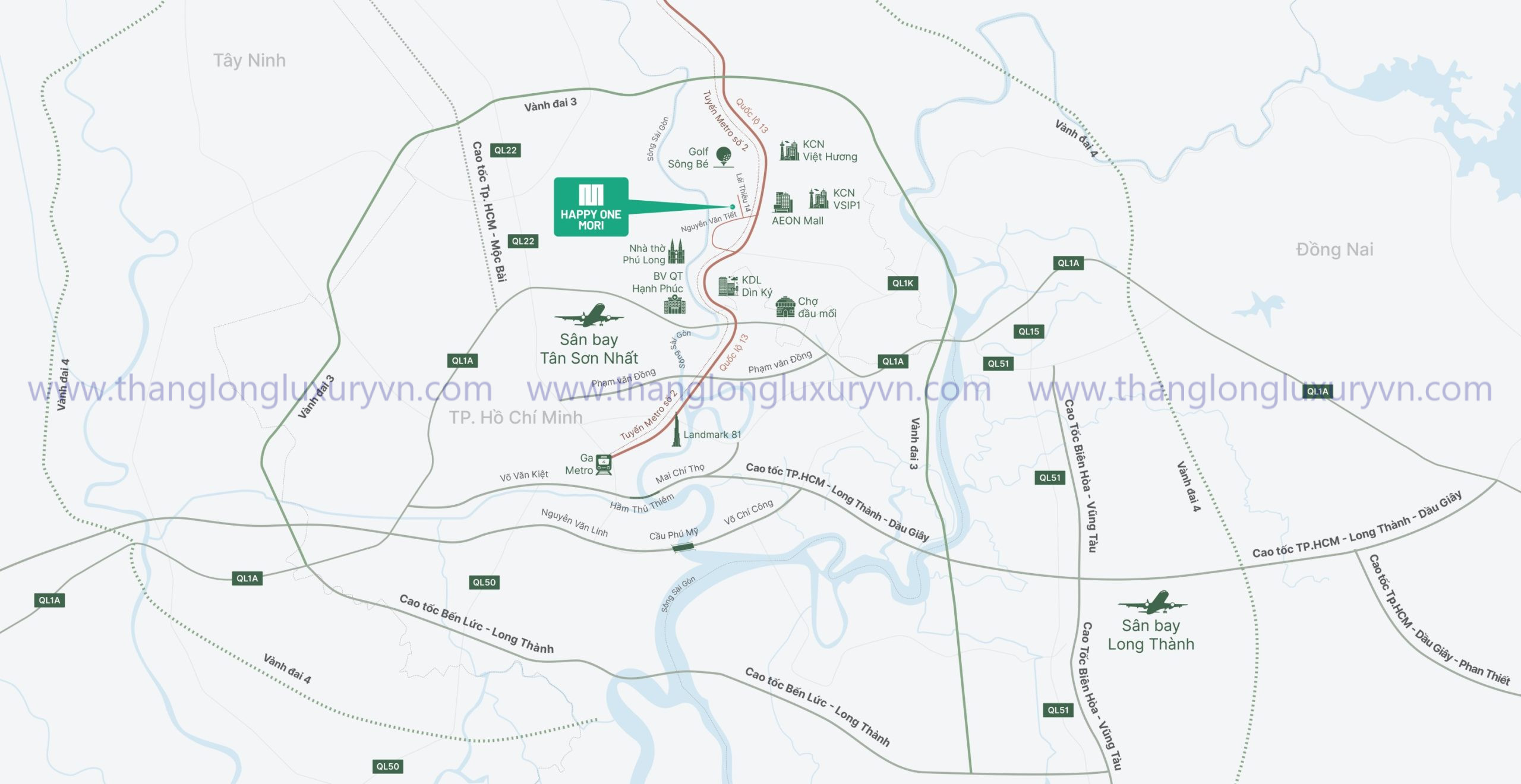 Vị Trí Happy One Mori