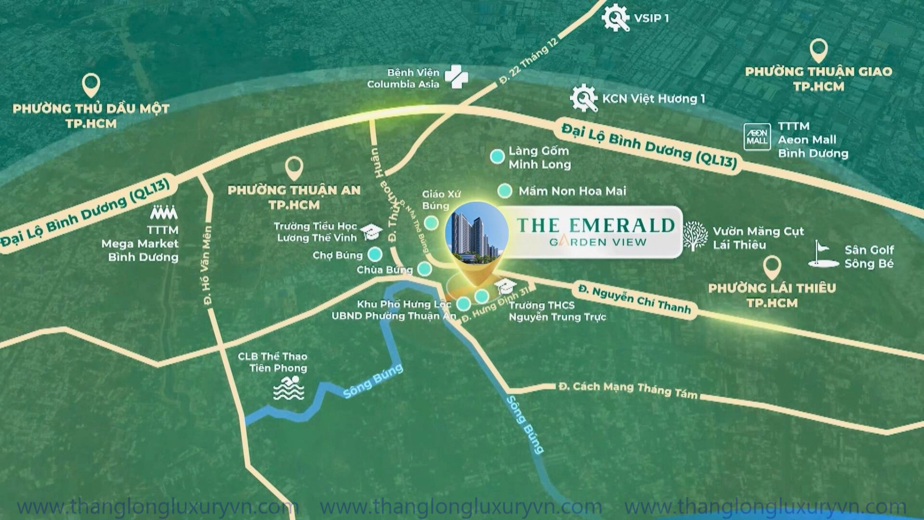 Vị Trí The Emerald Garden View