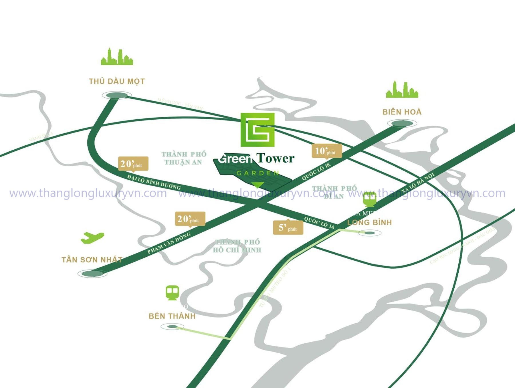 Vị Trí Green Skyline